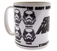 Star Wars Expressions of A Stormtrooper - Taza de café, cerámica, Multicolor, 7,9 x 11 x 9,3 cm