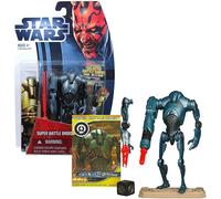 Star Wars Figura Hasbro Película Heroes Super Battle Droid Nuevo en Blíster