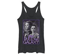 STAR WARS Force Awakens Girls Rule Women's Racerback Tank Top, Black Heather, XX-Large