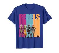 Star Wars Forces of Destiny Rebels Camiseta, Hombre, Azul Real, L