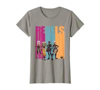 Star Wars Forces of Destiny Rebels Camiseta, Mujer, Pizarra, L