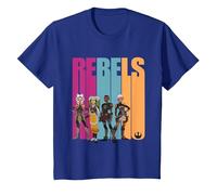 Star Wars Forces of Destiny Rebels Camiseta, Niños, Azul Real, 2 años