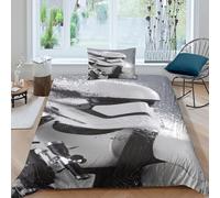Star Wars Funda De Edredón 3D Impresión Soldado de Asalto Funda Nórdica para Dormitorio Juego De Cama Microfibra Y Funda De Almohada con Cremallera 2 Piezas Single(135x200cm)