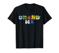 Star Wars Grandma Character Letters Family Trip Matching Camiseta