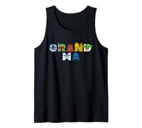 Star Wars Grandma Character Letters Family Trip Matching Camiseta sin Mangas