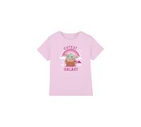 Star Wars Grogu Cutest In The Galaxy Camiseta Infantil, Rosa