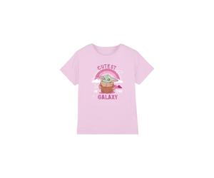 Star Wars Grogu Cutest In The Galaxy Camiseta Infantil, Rosa
