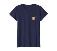 Star Wars Grogu Halloween Cute Space Pirate Captain Costume Camiseta, Mujer, Azul Marino, XXL