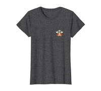 Star Wars Grogu Halloween Cute Space Pirate Captain Costume Camiseta, Mujer, Jaspeado Oscuro, S