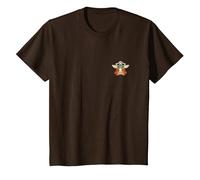 Star Wars Grogu Halloween Cute Space Pirate Captain Costume Camiseta, Niños, Marrón, 2 años