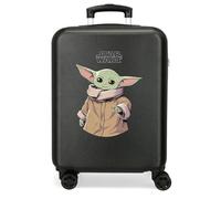 Star wars Grogu Maleta de Cabina Rígida, Negro, 4 Ruedas Dobles