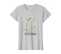 Star Wars Grogu Restore Balance to The Force Camiseta, Mujer, Plata, XL
