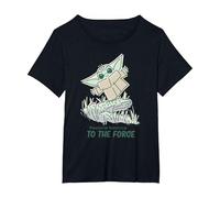 Star Wars Grogu Restore Balance to The Force Camiseta, Mujer Tallas Grandes, Negro, 5XL Grande