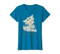 Star Wars Grogu Restore Balance to The Force Camiseta, Mujer, Zafiro, XXL