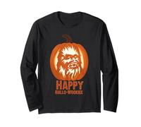 Star Wars Halloween "Happy Hallo-Wookiee" Chewbacca Pumpkin Manga Larga
