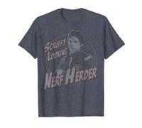 Star Wars Han Solo Scruffy Nerf Herder Camiseta, Hombre, Azul Jaspeado, 6XL