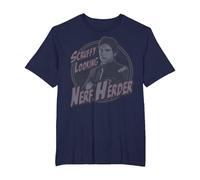 Star Wars Han Solo Scruffy Nerf Herder Camiseta, Hombre Tallas Grandes, Azul Marino, 4X Alto