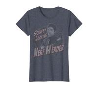 Star Wars Han Solo Scruffy Nerf Herder Camiseta, Mujer, Azul Jaspeado, S