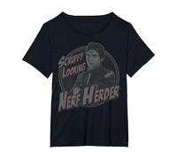 Star Wars Han Solo Scruffy Nerf Herder Camiseta, Mujer Tallas Grandes, Negro, 3XL Grande
