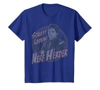 Star Wars Han Solo Scruffy Nerf Herder Camiseta, Niños, Azul Real, 8 años
