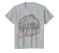 Star Wars Han Solo Scruffy Nerf Herder Camiseta, Niños, Gris Jaspeado, 3 años