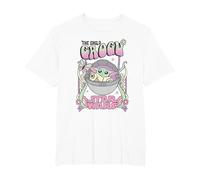 Star Wars Hippie Grogu Camiseta, Hombre Tallas Grandes, Blanco, 5X Alto