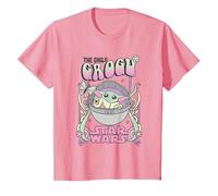 Star Wars Hippie Grogu Camiseta, Niños, Rosado, 12 años