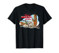 Star Wars Holiday Chewbacca Dog Walker Snow Funny Christmas Camiseta