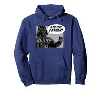 Star Wars I Am Your Father Padre Papá Sudadera con Capucha, Unisex para Adultos, Azul Marino, S