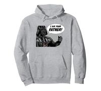 Star Wars I Am Your Father Padre Papá Sudadera con Capucha, Unisex para Adultos, Gris Jaspeado, S