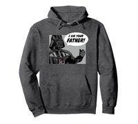 Star Wars I Am Your Father Padre Papá Sudadera con Capucha, Unisex para Adultos, Jaspeado Oscuro, L