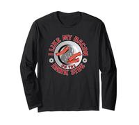 Star Wars I Like My Bacon On The Dark Side Darth Vader Logo Manga Larga