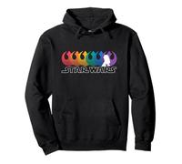 Star Wars Iconic Resistance Rainbow Stack Big Chest Logo Sudadera con Capucha