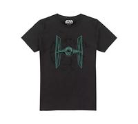 Star Wars Imperial Star Fighter T Shirt, Black Camiseta, Negro, XL Unisex Adulto