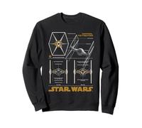 Star Wars Imperial Tie Fighter Schematic Blueprint Sudadera
