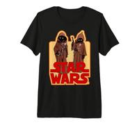 Star Wars Jawas Posing Vintage Sticker Graphic T-Shirt Camiseta Premium