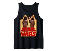 Star Wars Jawas Posing Vintage Sticker Graphic T-Shirt Camiseta sin Mangas