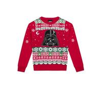 Star Wars Jersey De Navidad Darth Vader Jersey Navideño | Jersey Navideños Niños | Rojo | 13-14 Años
