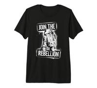 Star Wars Join The Rebellion R2-D2 Spray Paint Template Art Camiseta Premium