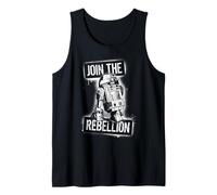 Star Wars Join The Rebellion R2-D2 Spray Paint Template Art Camiseta sin Mangas