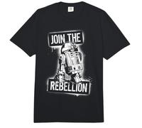 Star Wars Join The Rebellion R2-D2 Spray Paint Template Art Comfort Colors Adult Heavyweight T-Shirt