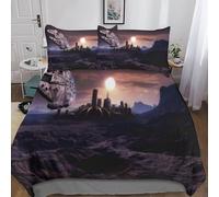 Star Wars Juego De Cama Juego De Funda Nórdica Suave Acogedora Microfibra Funda De Edredón con Cremallera Y Fundas De Almohada, para Niños Y Adultos 220x240cm