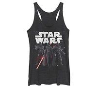 STAR WARS Junior's Jedi: Fallen Order Big Three Tri-Blend Racerback Layering Tank, Black Heather, X-Large