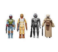 Star Wars La colección Retro - Pack Doble Especial de cazarrecompensas Boba Fett y Bossk - Juguetes a Escala de 9,5 cm Imperio contraataca & Colección Retro - 4-LOM y Zuckuss contraataca