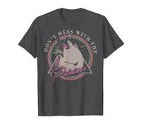 Star Wars Leia Don't Mess with The Princess Graphic - Camiseta Camiseta, Hombre, Jaspeado Oscuro, S