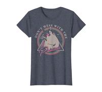 Star Wars Leia Don't Mess with The Princess Graphic - Camiseta Camiseta, Mujer, Azul Jaspeado, S