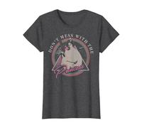 Star Wars Leia Don't Mess with The Princess Graphic - Camiseta Camiseta, Mujer, Jaspeado Oscuro, S