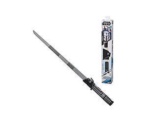 Star Wars Lightsaber Forge - Darksaber - Juguete Sable de luz Negro electrónico Extensible - Juguete para Juego de rol Personalizable