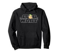 Star Wars Logo and Grogu from The Mandalorian Sudadera con Capucha