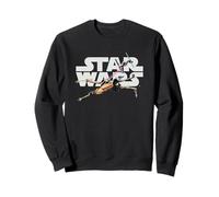Star Wars Logo Classic X-Wing vs TIE Fighter Space Battle Sudadera